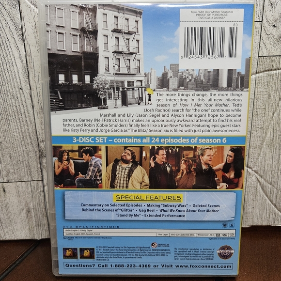 How I Met Your Mother Season 6 DVD 3-Disc Set The Complete Season 6 - Picture 5 of 7